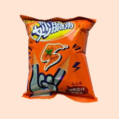Chips 40g Crispy Corn with Scallion Flavor / Magic Carbon Burned / Rich Seafood / Tomato Sauce Flavor Corn Chip Wholesale