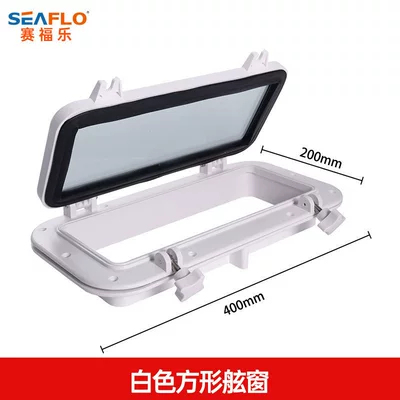 Porthole, Marine Rv Skylight, Avtomobil ehtiyat hissələri - white-rectangular-porthole