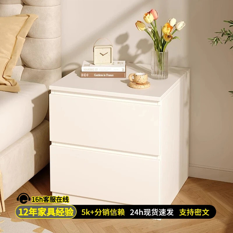 Mesa de cabecera simple, moderna y simple, gabinete de cabecera doméstico, dormitorio de alquiler, 2026 nuevo estante de cabecera