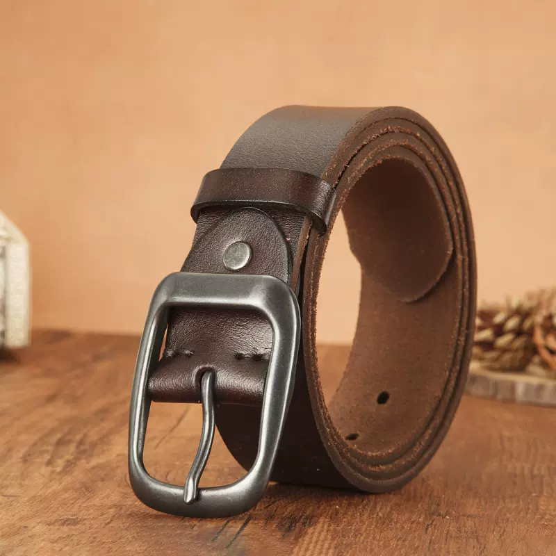 【厂家批发】腰带男经典日字扣爆款时尚真皮牛仔裤腰带百搭牛皮带