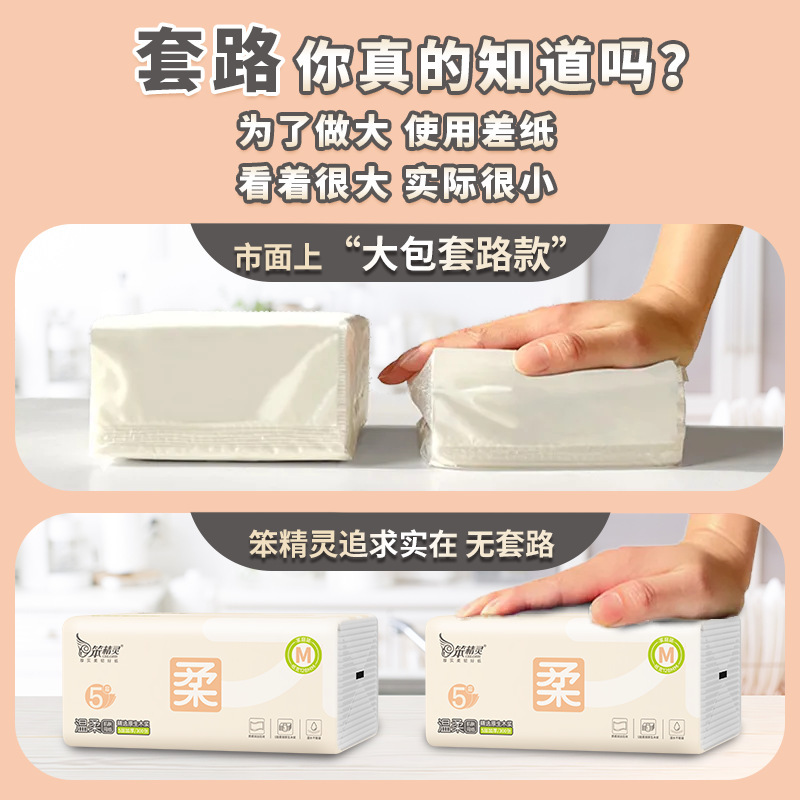 バカエルフティッシュペーパー 5 層厚みのある家庭用車用お手頃価格のフェイシャルティッシュトイレ衛生ソフトティッシュ商業卸売|undefined