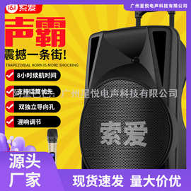 索爱 Q31广场舞音箱Q30蓝牙音响重低音炮户外拉杆12寸15寸大功率