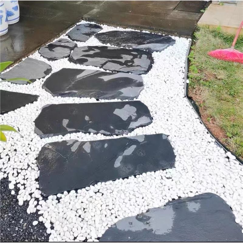 Tablero de piedra azul natural, baldosas de jardín, césped, piedra de paso, alfombra antideslizante para exteriores, pavimentación de pies, patio de piedra