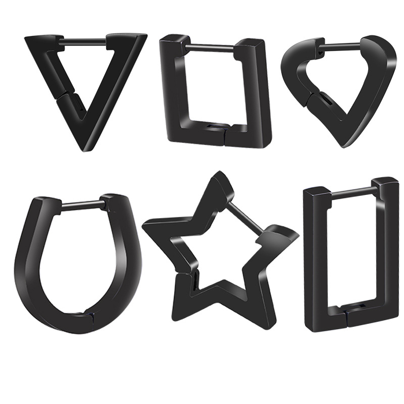 Geometric earrings stainless steel