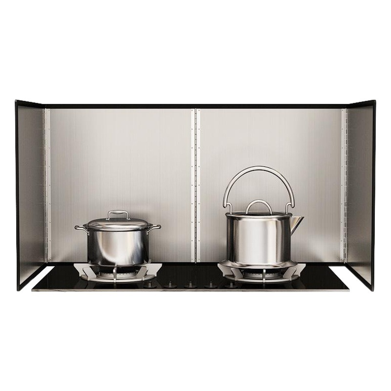 Stainless Steel Oil-proof Plate Kitchen Oil-proof Stove Oil-proof Plate Creative Kitchen Supplies Stir-fry Heat-proof Splash-proof Plate