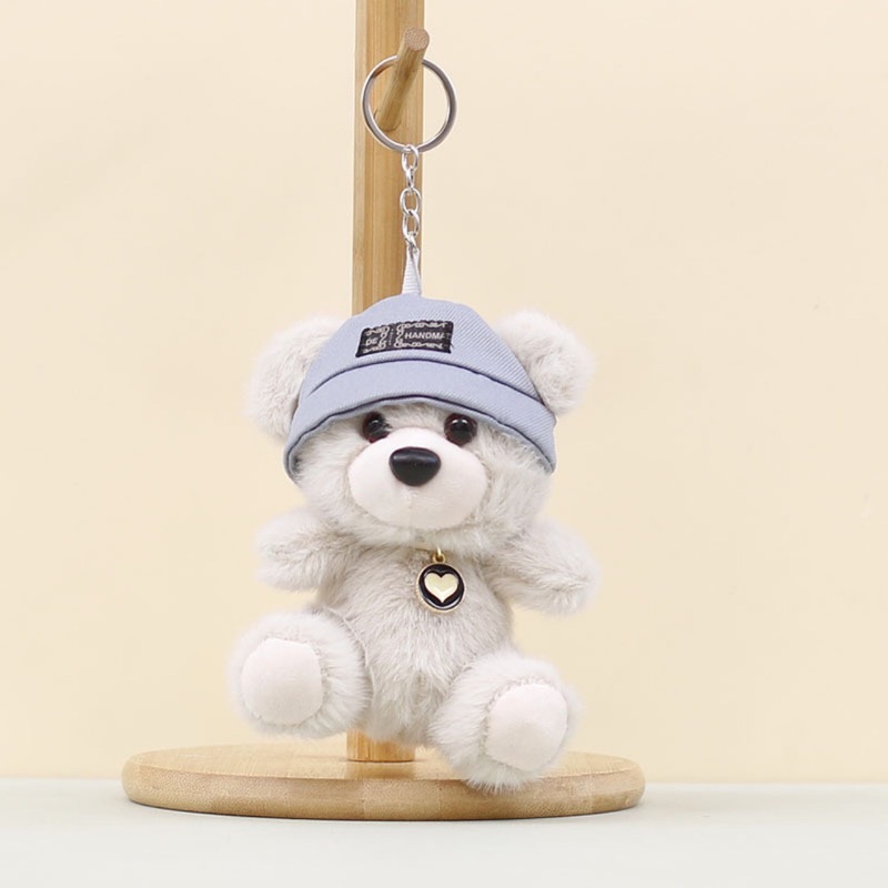 漫画帽子クマぬいぐるみペンダントかわいいテディベアおもちゃ人形キーホルダーバッグペンダント人形人形|undefined