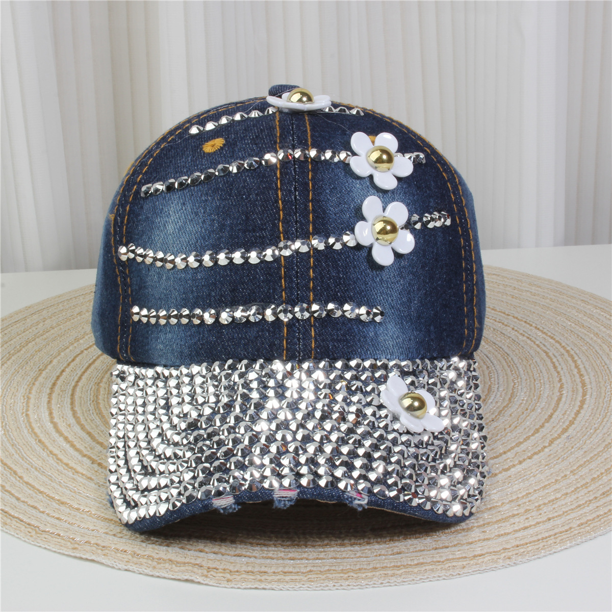 147g Weight Baseball Cap Hats Type Daily, Street Occasion Denim Material Letter, Usa, Butterfly Pattern All Seasons Season Unisex Gender Simple Style, Classic Style Style Curved Eaves Rim Unisex Simple Style Classic Style Letter Usa Butterfly Curved Eaves Baseball Cap 11