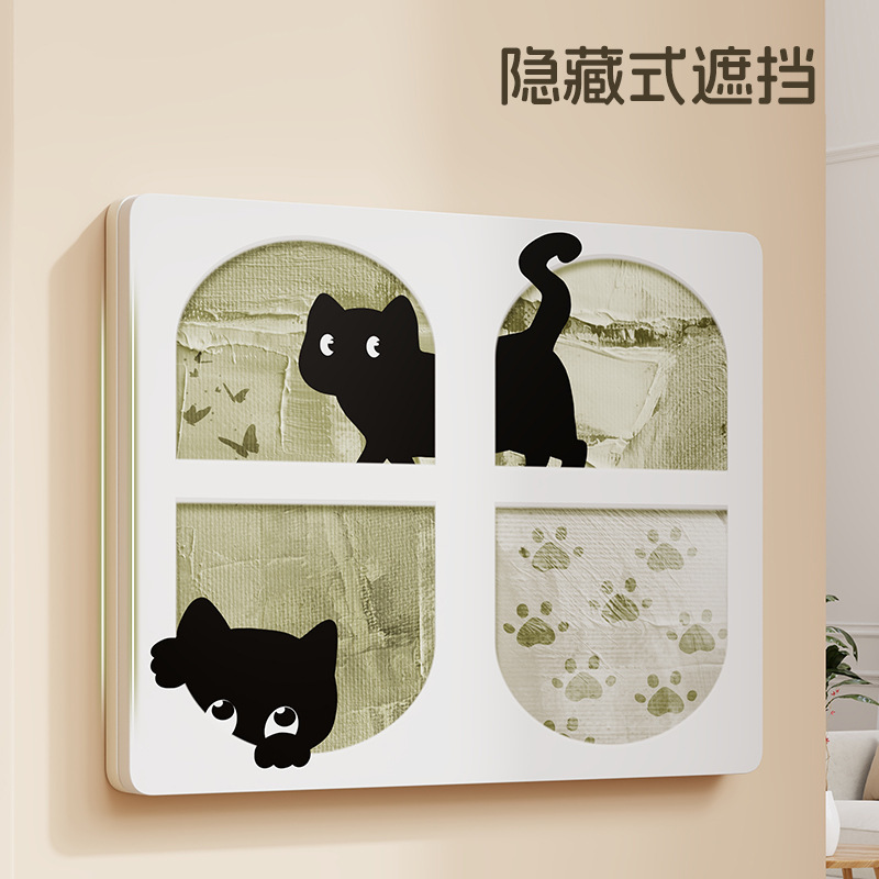 メーターボックス装飾画 2025 新しい配電ボックスボックスブロック吊り絵画パンチングスイッチなし壁画ライト高級ハイエンド|undefined