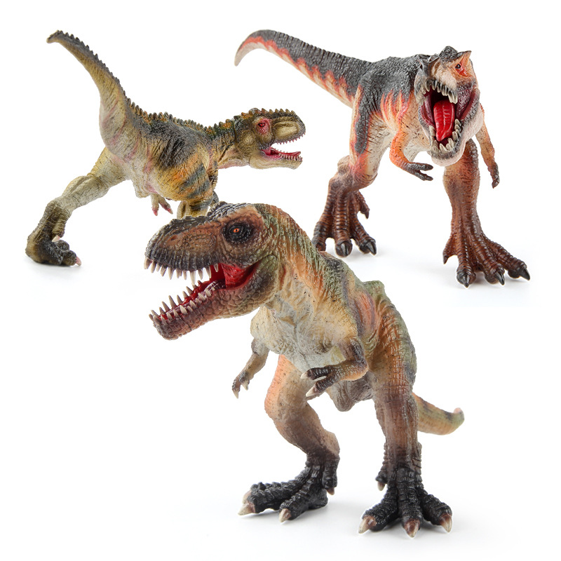Figura de exhibición estática de dinosaurios de la jurásica, modelo sólido de animales del sur de América: Giganotosaurus, Halesaurus, Velociraptor, para niños, transfronterizo.