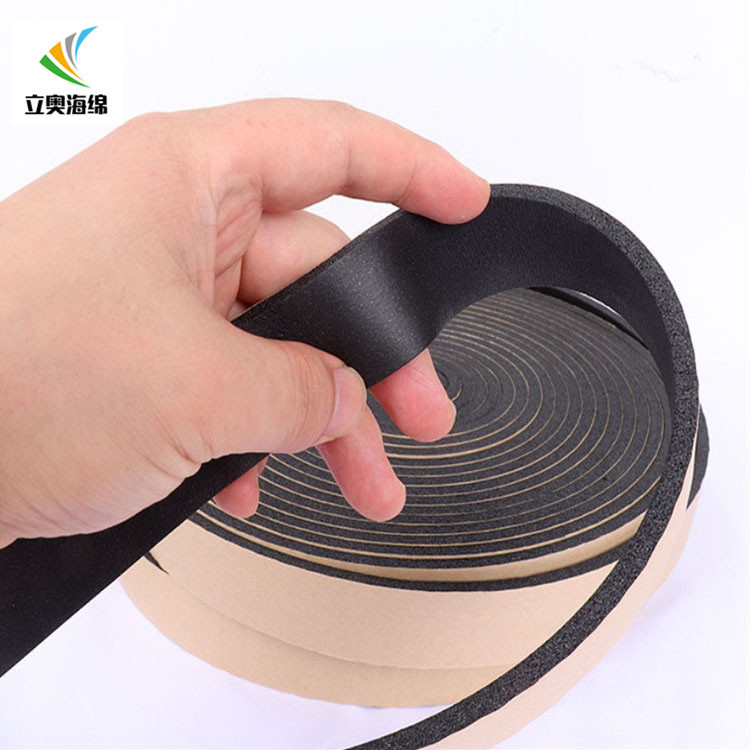 风管法兰橡塑胶条橡塑密封条阻燃隔热自粘海绵胶带保温橡塑胶条