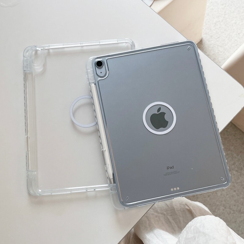 2026 Suitable for Ipad11 Protective Case Air11 with Pen Slot Transparent Ring Magnetic Suction Mini7 Tablet Anti-Fall Case