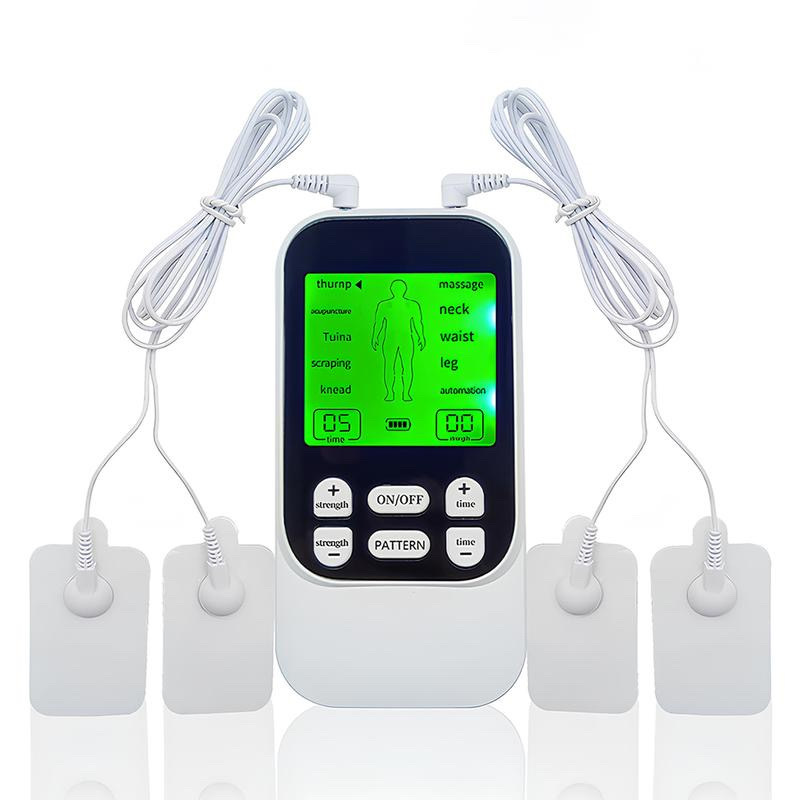 Instrumento de masaje de meridianos digitales Instrumento de fisioterapia electrónico de pulso recargable Fabricante de masajeador de columna cervical inteligente de doble salida