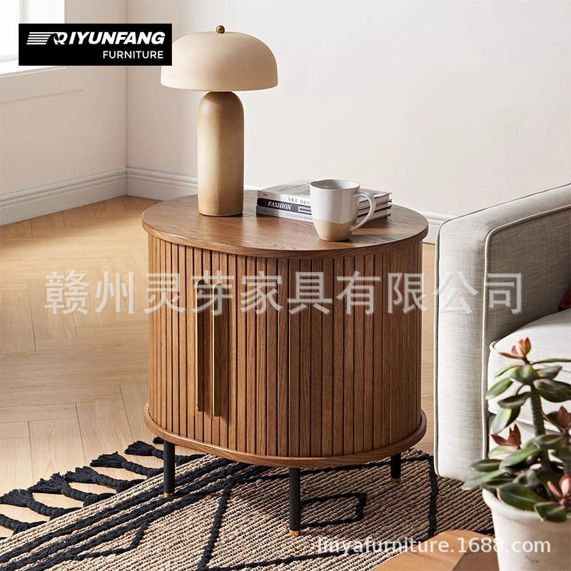 Comercio exterior transfronterizo Amazon móvil de rollo de rejilla gabinete de mesas de cabecera de cama sala de estar simple sofá lado de varias mesas de almacenamiento