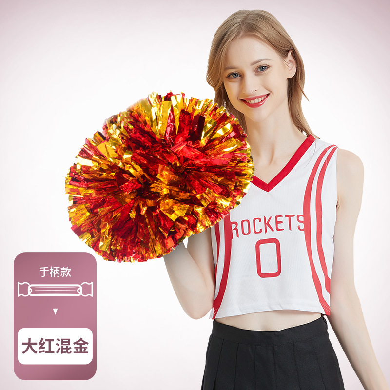 Porristas Bola de flores porristas mano flor mano sacudida flor danza rendimiento mano flor porristas flor bola de color rendimiento