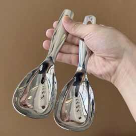 不锈钢精致家用大号米饭勺分菜勺厨具厨房用品餐厅米饭勺子分装