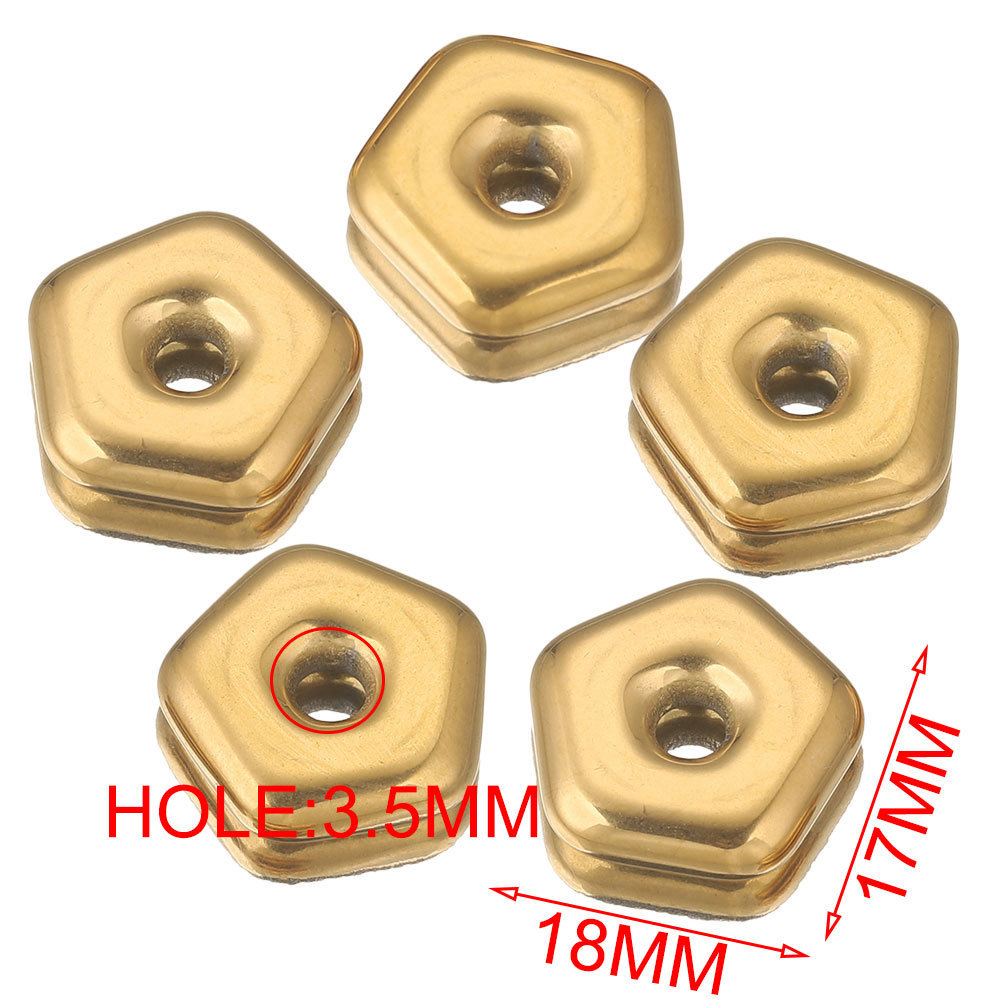 5g Weight 0.03µm Gold Plating Thickness PVD Coated Gold Plating Process Spacer Bars Jewelry Making Type 18K Real Gold Plated Plating Material 5 PCS/Package Quantity Stainless Steel Material Triangle, Moon, Flower Pattern Casual, Cute, Simple Style Style Plating Craft 5 PCS/Package Stainless Steel Triangle Moon Flower Spacer Bars DIY Ornament Accessories 4