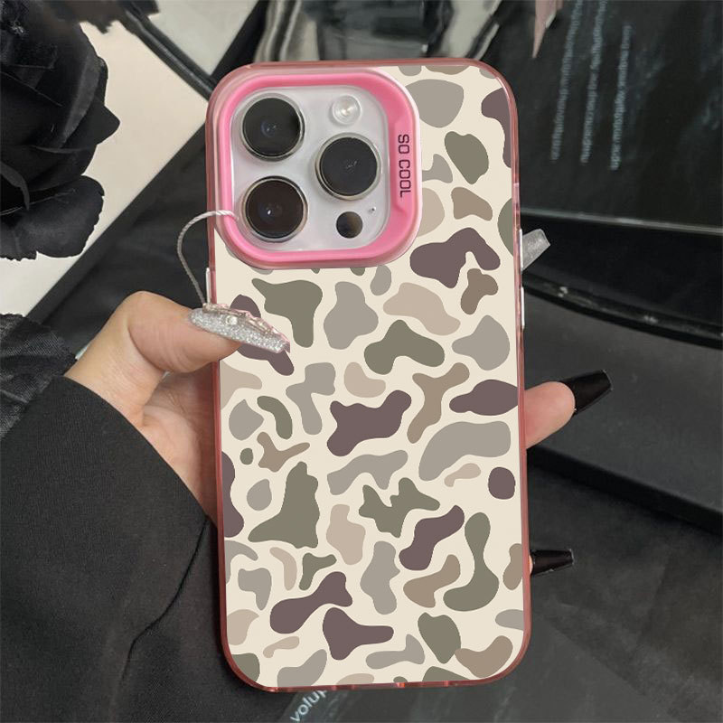 迷彩色块适用苹果17pro手机壳iPhone16彩银1514镭射13promax12xsm|undefined