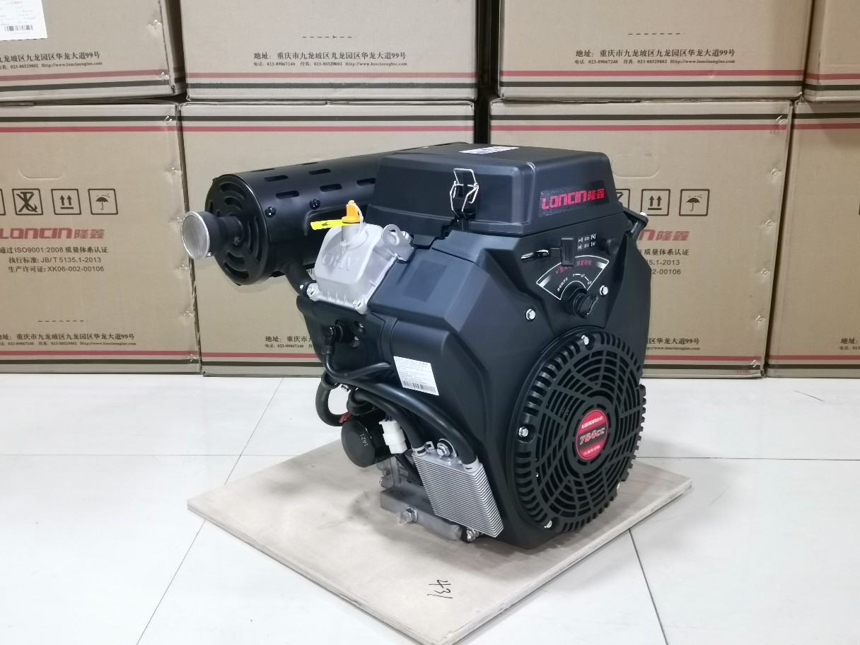 Longxin 764cc two-cylinder gasoline engine high pressure dredge cleaning machine ship machine 18kw 19 kW 27-30 horsepower