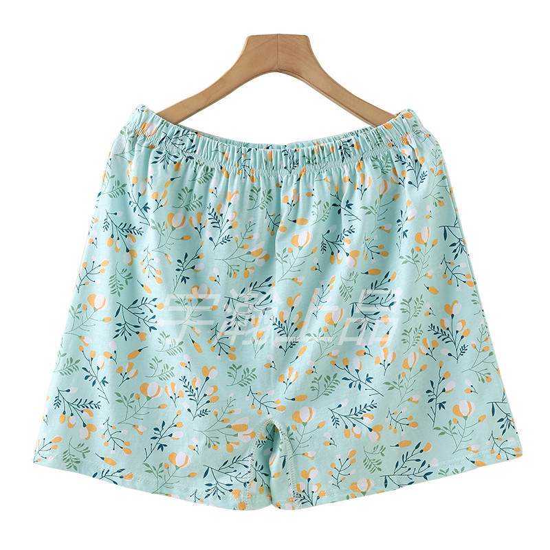 Wholesale a generation of middle-aged and elderly women's cotton shorts loose plus fat plus large size mother thin home pajamas fat