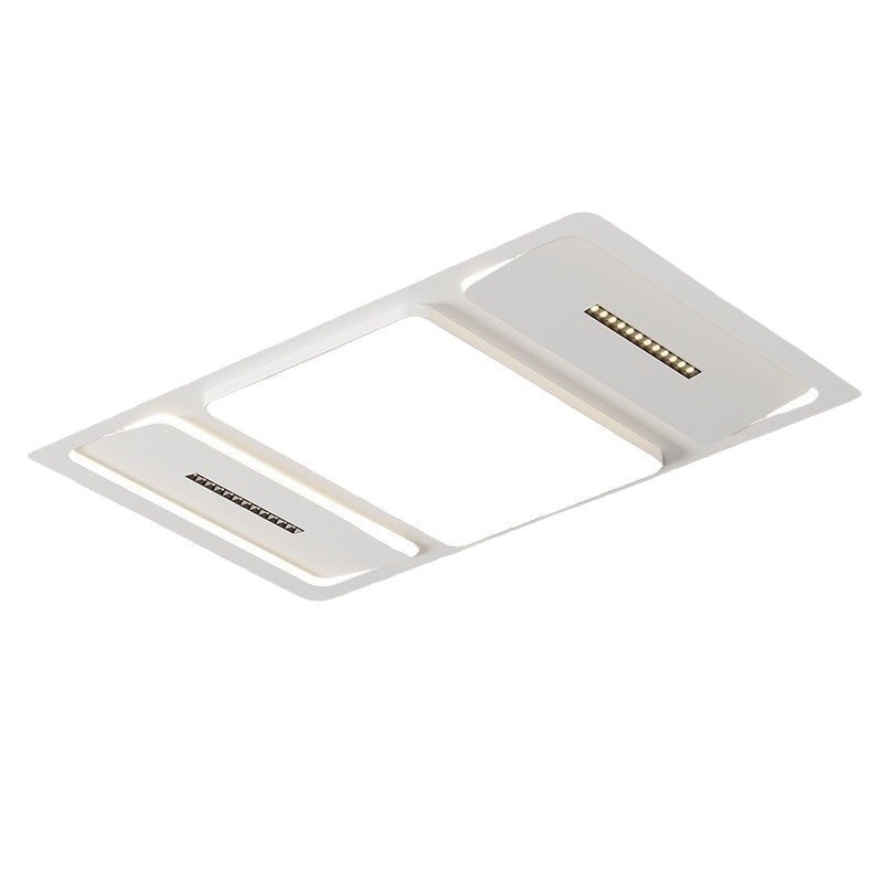 [Selección estricta] lámpara de techo rectangular moderna y simple lámpara de dormitorio redonda ultrafina led paquete de lámparas de espectro completo