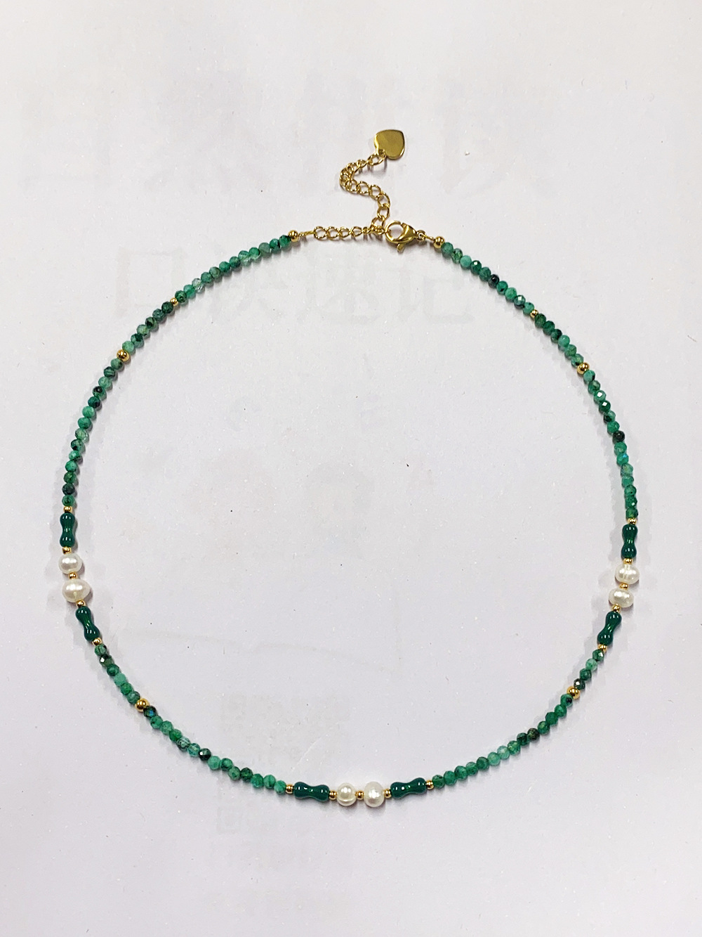 40g Weight Beads Pendant Material Necklace Classification Titanium Steel Chain Material 1 Piece Quantity Holiday, Daily Occasion natural stone, Freshwater Pearl, Titanium Steel Material Geometric Pattern Women's Gender Irregular, Chain Design Simple Style Style Simple Style Geometric Natural Stone Freshwater Pearl Titanium Steel Necklace In Bulk 26