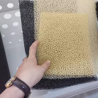 批量供应米黄色方形海绵片材高密度包装海绵片材不同厚度海棉材料
