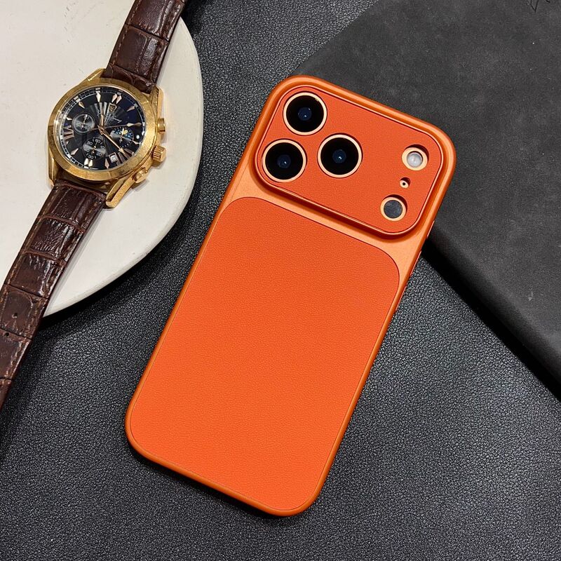 【Leather Cover】Suitable for Apple 17Pm Phone Case, 16 Anti-Drop, 15 Full Protection, 14 Business Style Lychee Pattern Protective Case