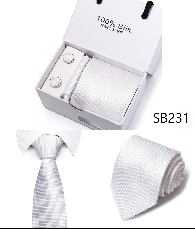 Flower Dot Multi Color Gift Box 5-piece Set Group Business Dress Wedding Tie_voghion.com