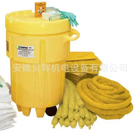 95加仑移动式泄漏应急处理套装吸液型1398-YE防化套装化学品清理