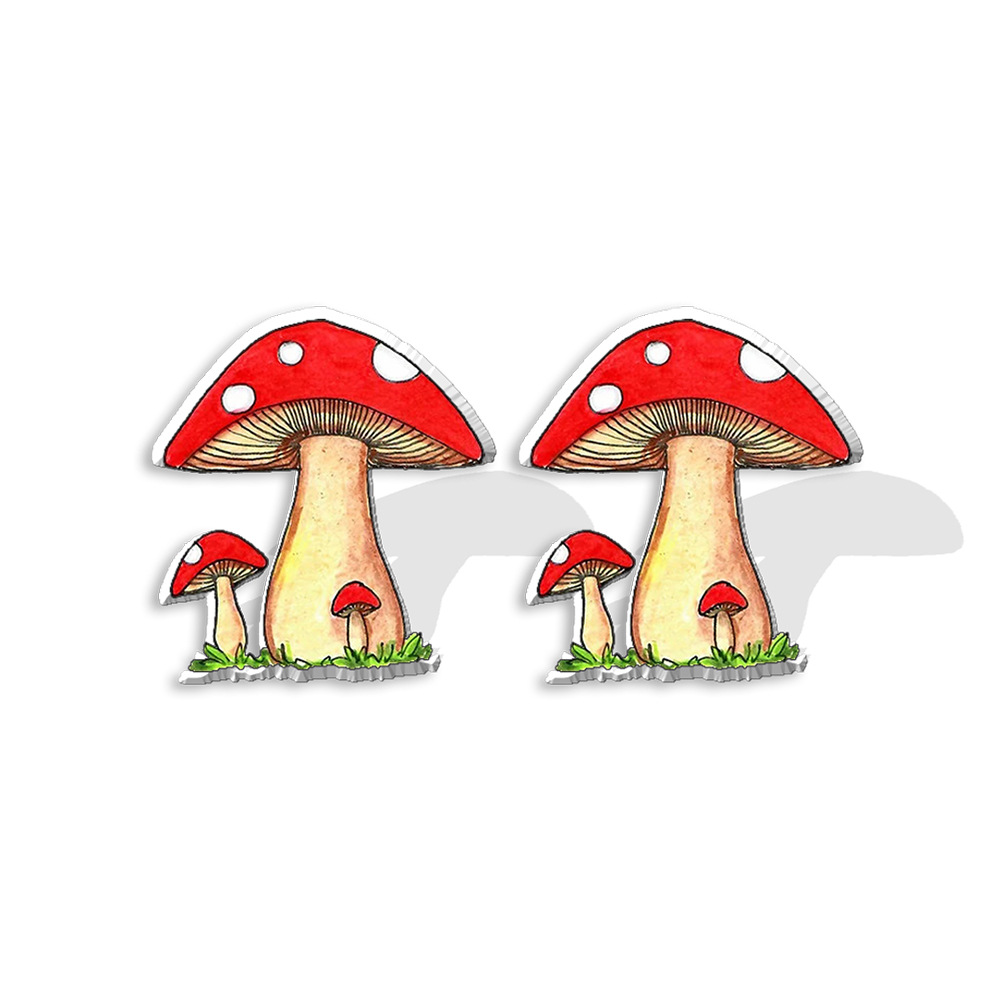 Cute Cartoon Character Arylic Epoxy Unisex Earrings 1 Pair