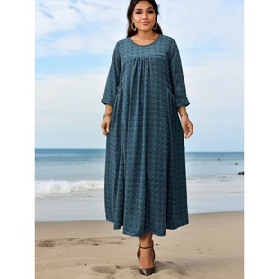 Boutique fashion jacquard pocket dress