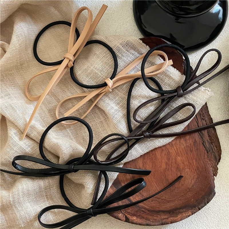 Elegant polyurethane cute hairgrip with bow