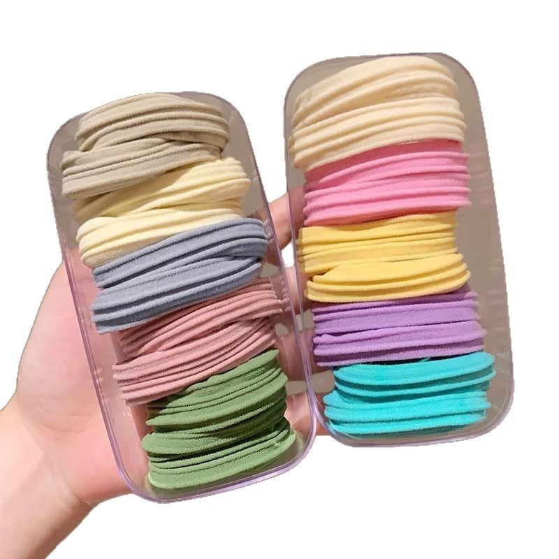 Cuerdas de cabello de cola de caballo de alta elasticidad, banda de goma duradera, anillo de cabello de mujer, 2025 nuevo toque de cabello de primavera y verano de alta gama