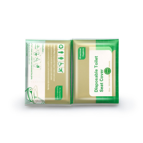 Single layer water soluble disposable toilet seat English neutral packaging 10 pieces toilet seat paper toilet paper wholesale