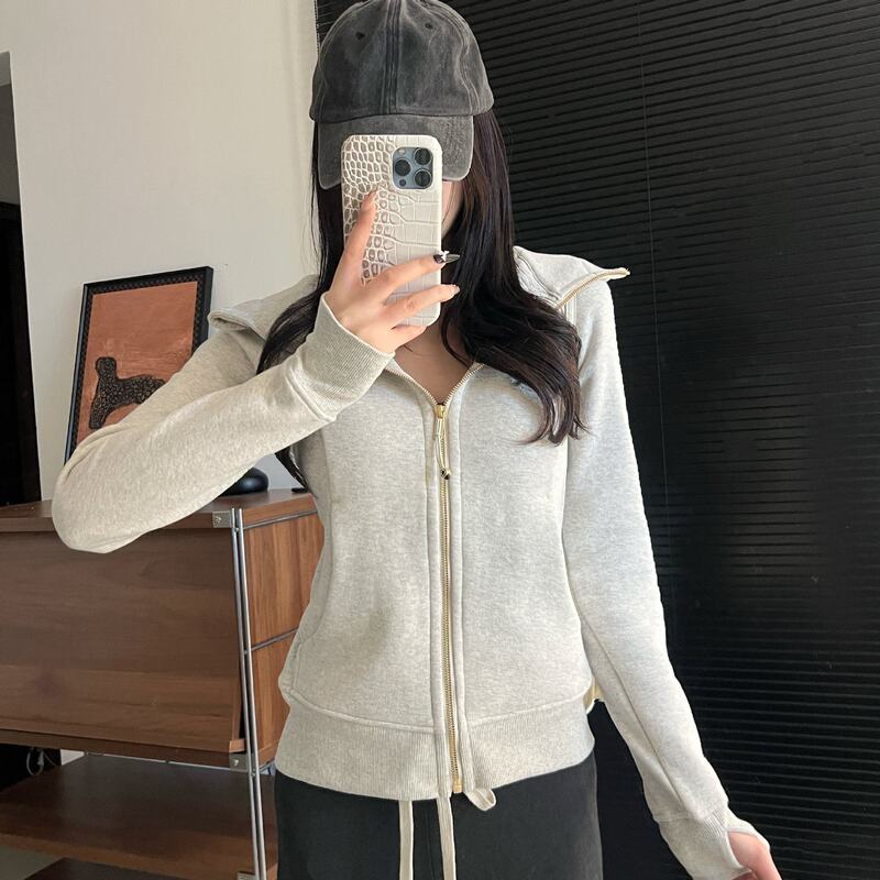 LULU Original SCUBA Embroidered Hooded Sweatshirt Slim Fit Zipper Jacket Classic Casual Sports Yoga Top for Women LULU Original SCUBA Embroidered Hooded Sweatshirt Slim Fit Zipper Jacket Classic Casual Sports Yoga Top for Women