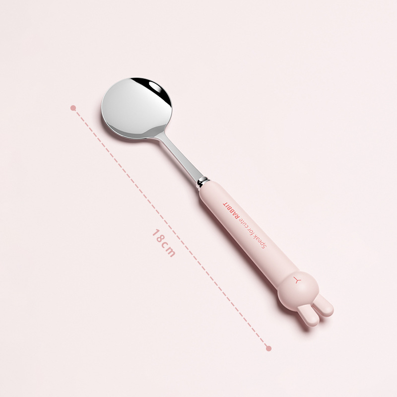 핑크 토끼 스푼