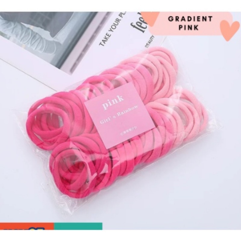 Anillo de cabello desechable correa de goma niñas no lastimar cabello pequeño viento fragante duradero delgado engrosar la cuerda de cabello anillo de cabello bolsa de adornamiento para el cabello