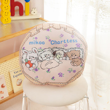 圆形卡通四季坐垫办公室屁垫可爱垫子屁股垫久坐椅垫学生教室批发