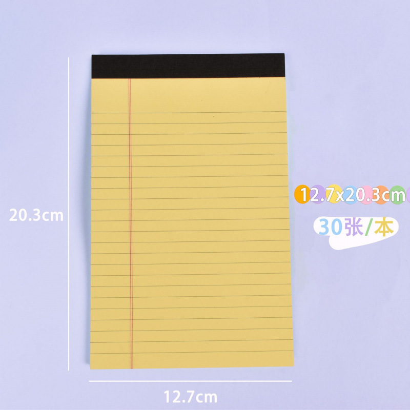Spot al por mayor libro de papel puede desgarrar a5 papel libreta de notas de papel de línea horizontal de vuelta arriba libreta de notas portátil de notas