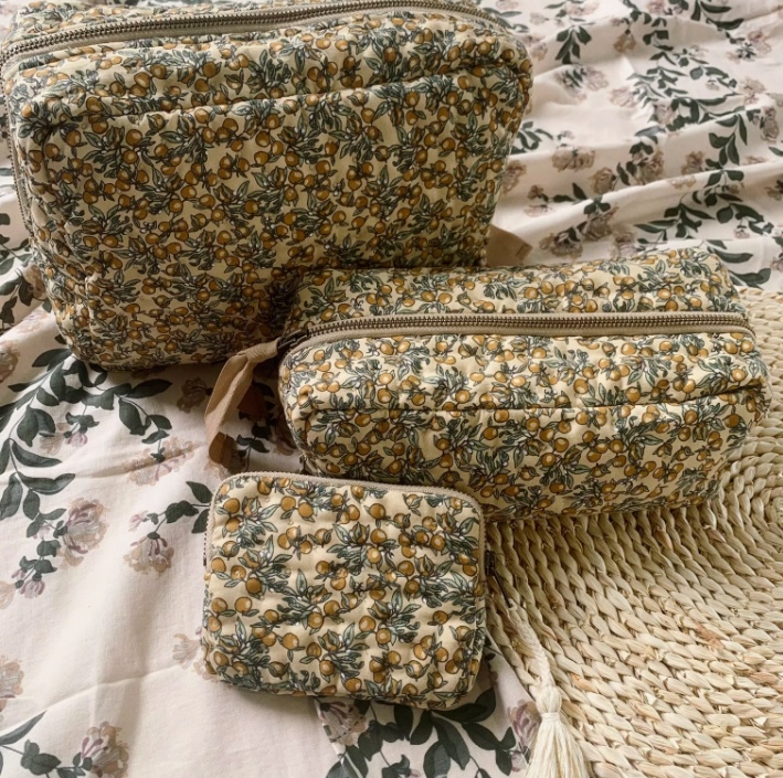 Danish multi-functional cotton storage bag large capacity cosmetic bag coin purse aunt bag washable simple broken