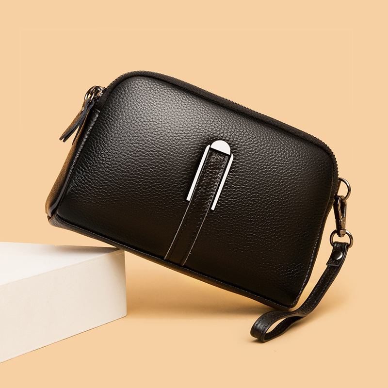 2025 New First Layer Cowhide Mobile Phone Bag Women's Shoulder Crossbody Small Bag Clutch Bag Casual Easiest for Match Cross-Border Bags 2025 New First Layer Cowhide Mobile Phone Bag Women's Shoulder Crossbody Small Bag Clutch Bag Casual Easiest for Match Cross-Border Bags