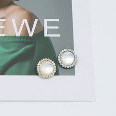 優朵STUDIO金屬鑽紐扣小香簡約風大衣粗呢子針織毛衣金色銀色扣子