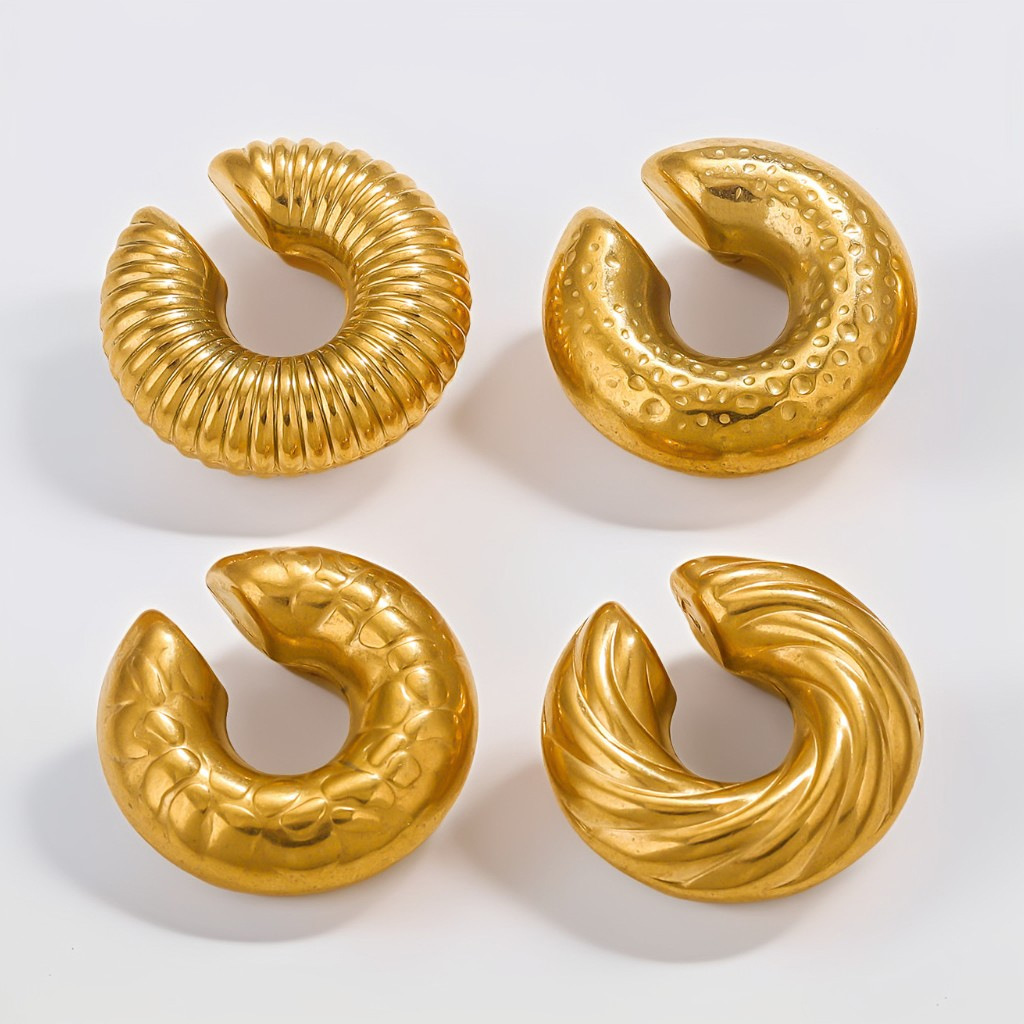 Hebilla de oreja roscada retro de alta gama europea y americana