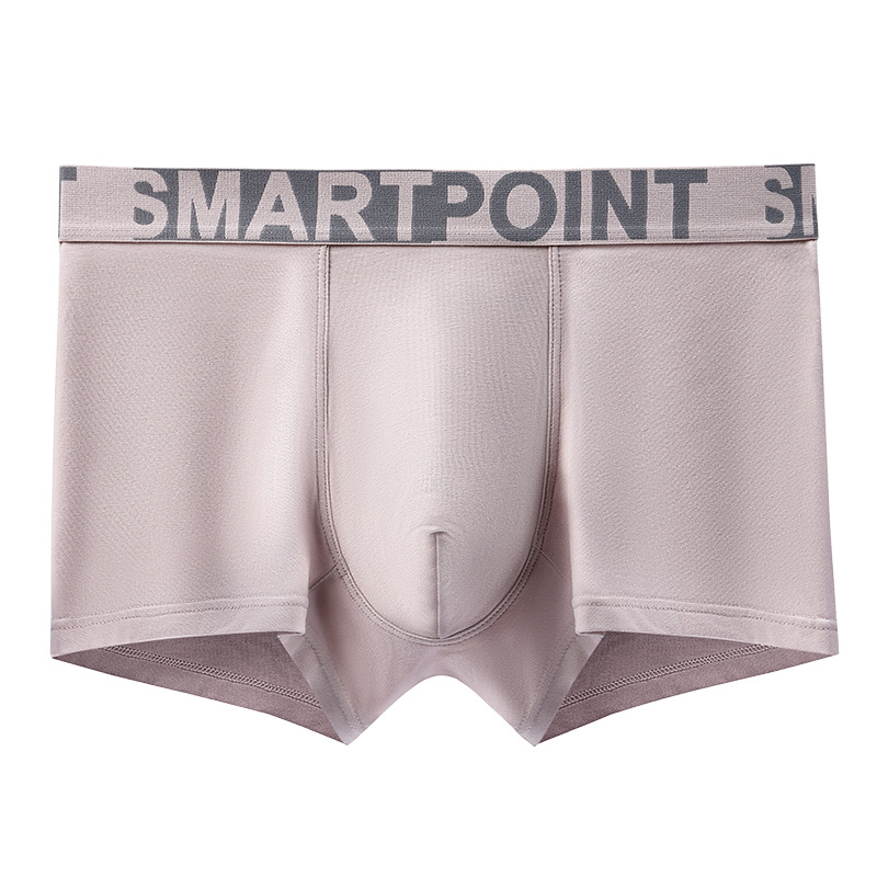 Calzoncillos bóxer de cintura media para hombre, shorts de cuatro esquinas, ropa interior juvenil para todas las estaciones, elegante, cómoda, deportiva, ropa interior masculina de puro algodón.
