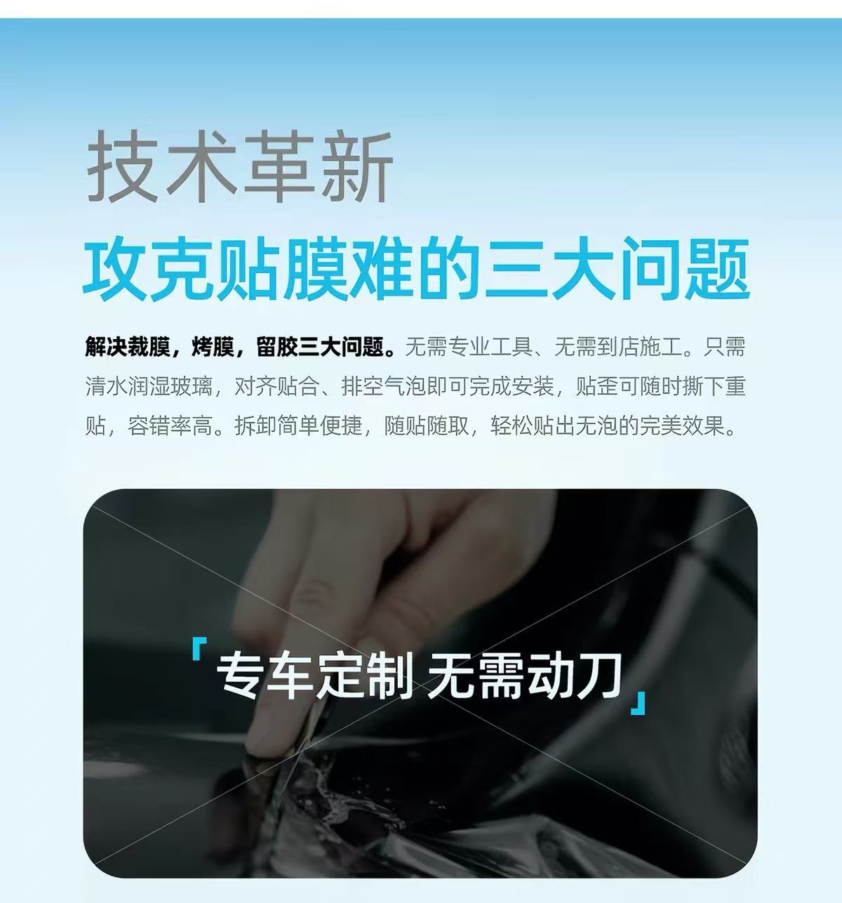 Self-adhesive electrostatic car film for rear side windows, insulating sun protection film, explosion-proof film, privacy film, glass sun protection