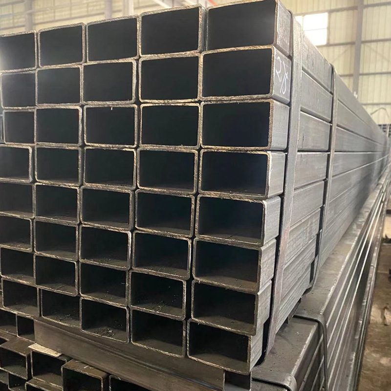 陕西现货Q235B热镀锌方管热镀锌矩形管黑铁方通50*50*3量大优惠