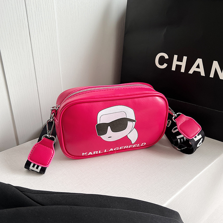 Bolsos transfronterizos Bolsos cuadrados pequeños europeos y americanos 2025 Nueva moda Bolso bandolera Bolso de cámara Lafayette impreso