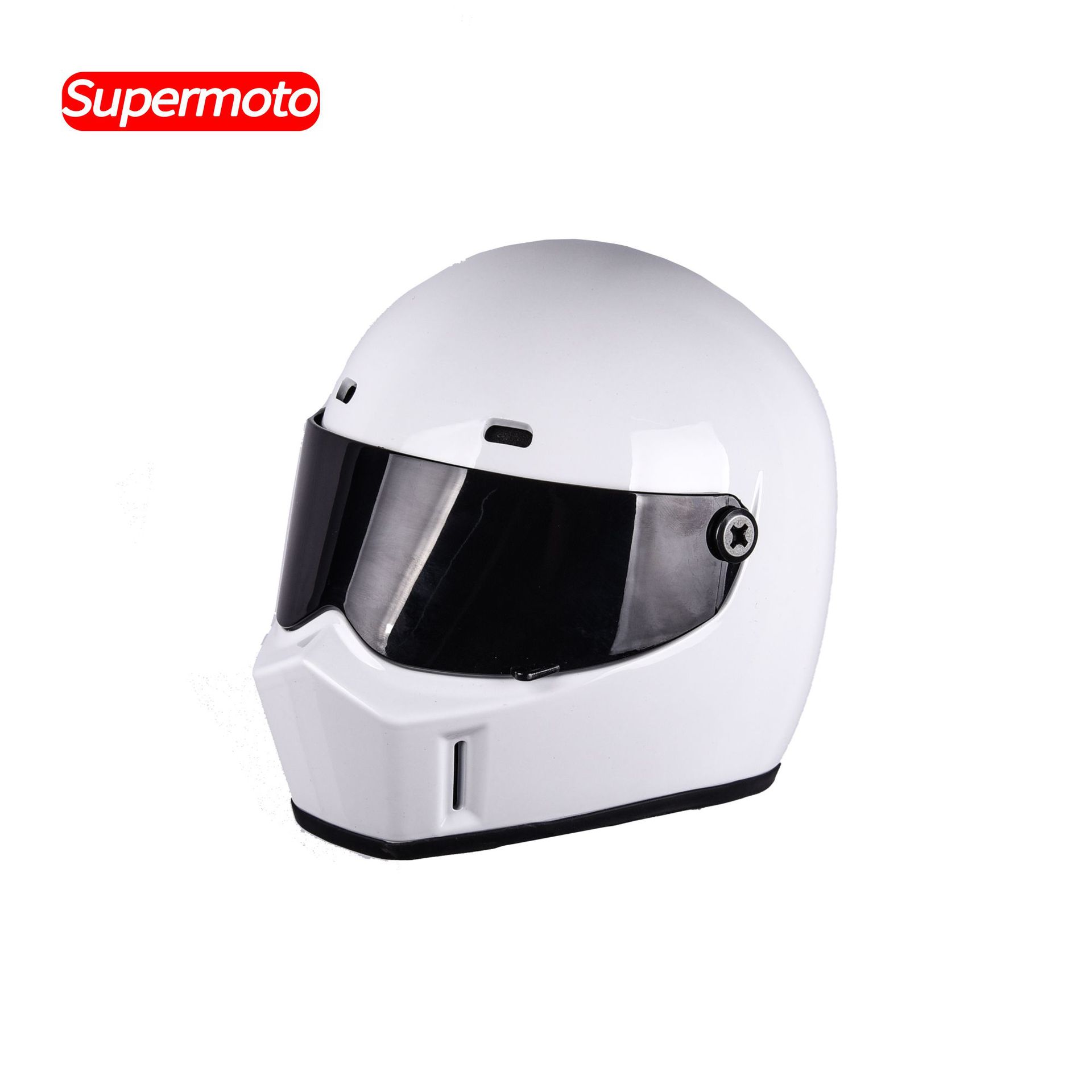 화이트 리틀 헬멧 (모델 비인간 벨트)