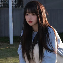 Coni Human Hair Full Head Long Straight Black Wavy Bob with Air Bangs for Round Face Elegant Medium Length Synthetic Hair