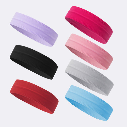Summer Fitness Running Sweat Band for Men Seamless Sports Headband for Women Yoga Sweat Towel Anti-Slip Hair Tie